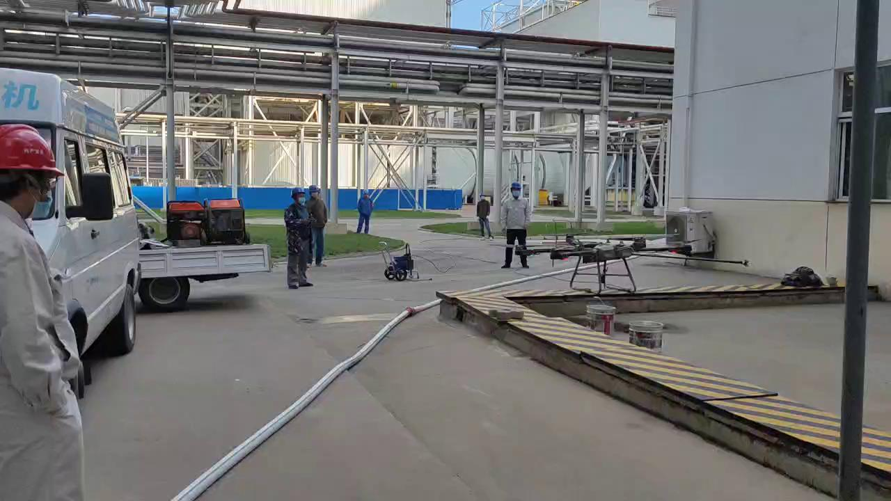 河北定州火電廠噴塗